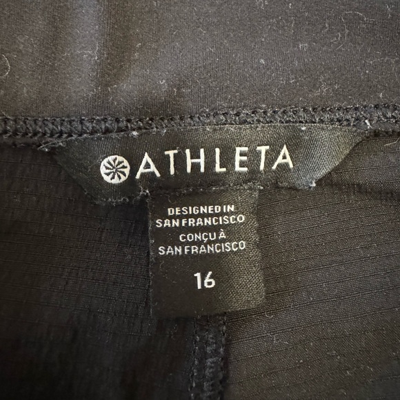 Athleta Trekkie North Black joggers sz 14 - Picture 4 of 6